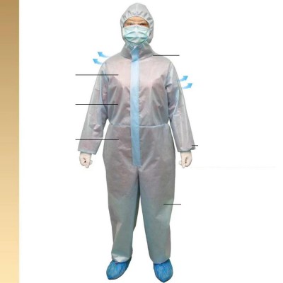 Safety Protective Clothing Nonwoven Disposable Microporous Coverall  men work clothes